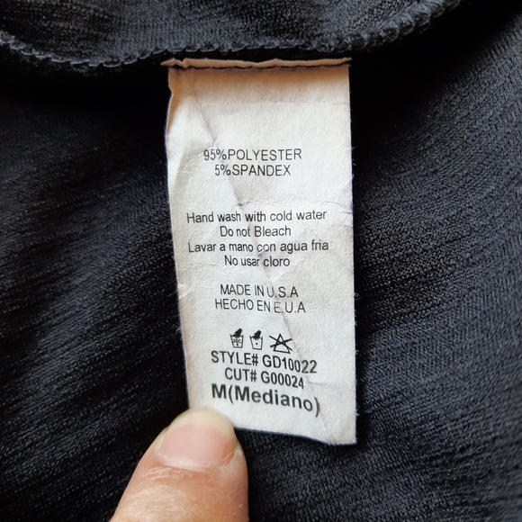 Glare zippered black black strapless dress size S - Picture 6 of 8